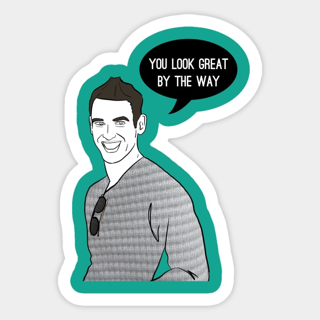 You look great by the way Sticker by Katsillustration